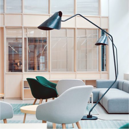 Bright, modern room